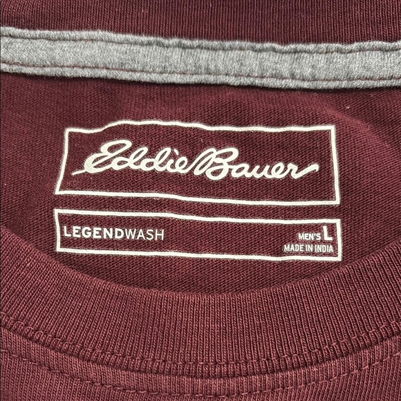 Lot of 4 Eddie Bauer Legend Wash T-shirts. Men's L. Exc. to like new condition. - Picture 5 of 15
